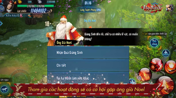 Game thủ Võ Lâm Truyền Kỳ Mobile truy tìm Ông Già Noel đòi quà Giáng sinh 1 Game thủ Võ Lâm Truyền Kỳ Mobile truy tìm Ông Già Noel đòi quà Giáng sinh 1