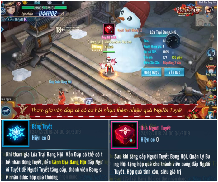 Game thủ Võ Lâm Truyền Kỳ Mobile truy tìm Ông Già Noel đòi quà Giáng sinh 2 Game thủ Võ Lâm Truyền Kỳ Mobile truy tìm Ông Già Noel đòi quà Giáng sinh 2