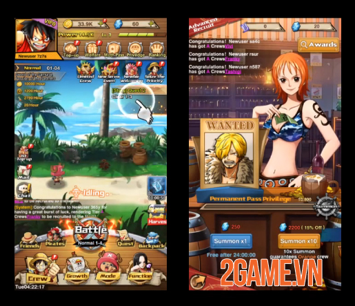 Sea Legend AFK - Game One Piece màn hình dọc với lối chơi vô cùng rảnh tay 0 Sea Legend AFK - Game One Piece màn hình dọc với lối chơi vô cùng rảnh tay 0