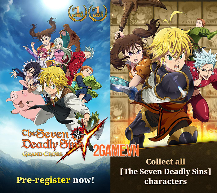 The Seven Deadly Sins: Grand Cross - Game nhập vai màn hình dọc tuyệt đẹp 0 The Seven Deadly Sins: Grand Cross - Game nhập vai màn hình dọc tuyệt đẹp 0