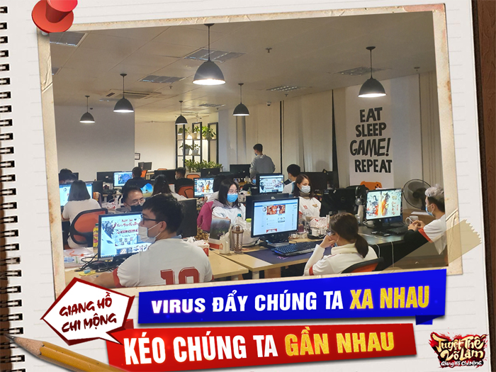 Virus Corona đẩy chúng ta ra xa nhau nhưng Giang Hồ Chi Mộng Mobile sẽ kéo ta lại gần! 0 Virus Corona đẩy chúng ta ra xa nhau nhưng Giang Hồ Chi Mộng Mobile sẽ kéo ta lại gần! 0
