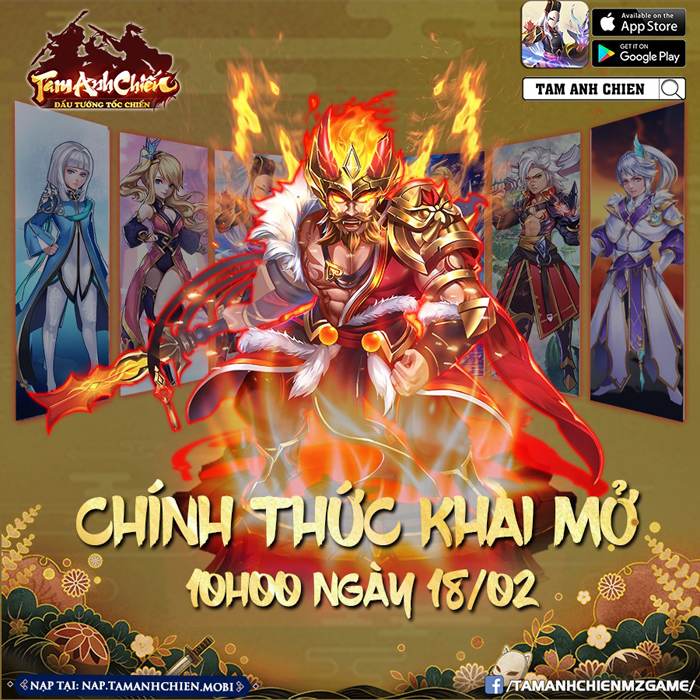 Tặng 888 giftcode game Tam Anh Chiến Mobile 1 Tặng 888 giftcode game Tam Anh Chiến Mobile 1
