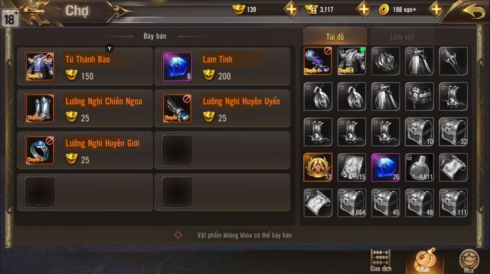 Giang Hồ Chi Mộng cho phép game thủ giao dịch tự do đồ không khóa 3 Giang Hồ Chi Mộng cho phép game thủ giao dịch tự do đồ không khóa 3