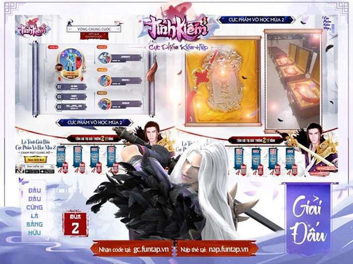 Siêu giải đấu Cực Phẩm Võ Học là sự kiện tạo nên thương hiệu game Tình Kiếm 3D 4 Siêu giải đấu Cực Phẩm Võ Học là sự kiện tạo nên thương hiệu game Tình Kiếm 3D 4