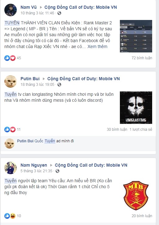 Cộng đồng Call of Duty: Mobile VN sôi động cùng những trào lưu mới 0 Cộng đồng Call of Duty: Mobile VN sôi động cùng những trào lưu mới 0