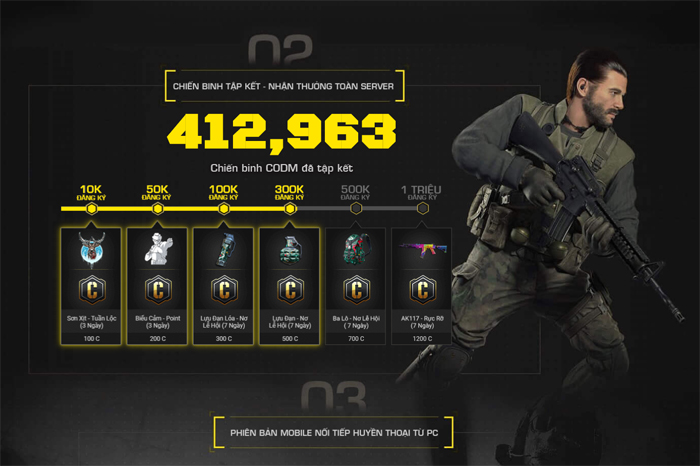 Call of Duty Mobile Việt Nam mời chào người chơi với hàng tấn quà tặng 2