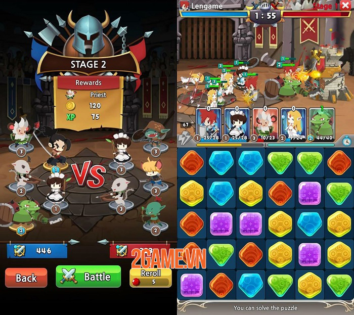 Puzzle Clash - Game chiến thuật giải đố và phòng thủ đồ họa chibi đáng yêu 1 Puzzle Clash - Game chiến thuật giải đố và phòng thủ đồ họa chibi đáng yêu 1