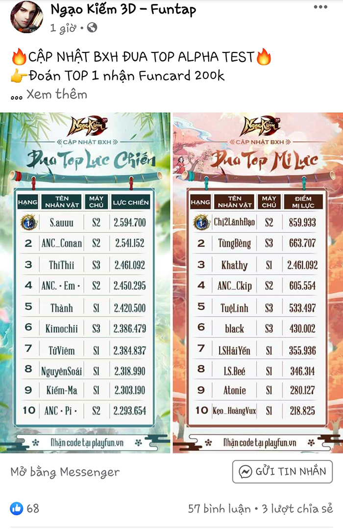 Game thủ khen nức nở Ngạo Kiếm 3D là MMORPG kiếm hiệp hay, rất đáng chơi 4 Game thủ khen nức nở Ngạo Kiếm 3D là MMORPG kiếm hiệp hay, rất đáng chơi 4