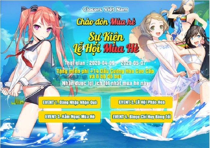 Closers tung bạt ngàn event và tặng giftcode khủng trong tháng 4 0 Closers tung bạt ngàn event và tặng giftcode khủng trong tháng 4 0