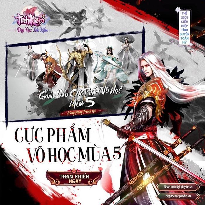 Cực Phẩm Võ Học mùa 5 của Tình Kiếm 3D toàn những giải thưởng tiền tỷ 0 Cực Phẩm Võ Học mùa 5 của Tình Kiếm 3D toàn những giải thưởng tiền tỷ 0