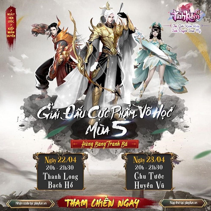 Tình Kiếm 3D: Siêu giải đấu Cực Phẩm Võ Học mùa 5 bước vào giai đoạn Quyết đấu 0 Tình Kiếm 3D: Siêu giải đấu Cực Phẩm Võ Học mùa 5 bước vào giai đoạn Quyết đấu 0