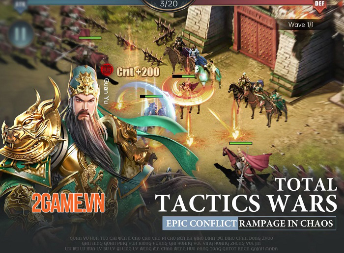 Three Kingdoms: Raja Chaos - Game quản lý quân sự tái hiện lại lịch sử Tam Quốc 1 Three Kingdoms: Raja Chaos - Game quản lý quân sự tái hiện lại lịch sử Tam Quốc 1