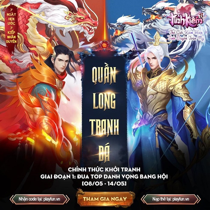Tình Kiếm 3D mở liền 2 giải đấu lớn liên tiếp trong chưa đầy 1 tháng 5 Tình Kiếm 3D mở liền 2 giải đấu lớn liên tiếp trong chưa đầy 1 tháng 5