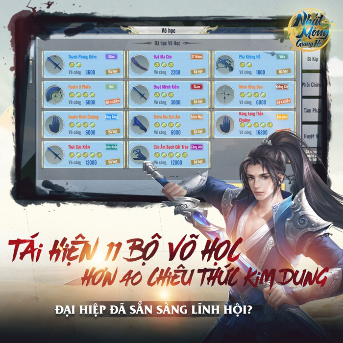 Game Nhất Mộng Giang Hồ tái hiện nhiều võ học nổi tiếng của Kim Dung 1 Game Nhất Mộng Giang Hồ tái hiện nhiều võ học nổi tiếng của Kim Dung 1