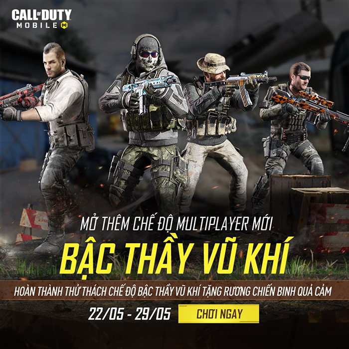 Bậc Thầy Vũ Khí – Sân chơi của những game thủ đa năng trong Call of Duty: Mobile VN 0 Bậc Thầy Vũ Khí – Sân chơi của những game thủ đa năng trong Call of Duty: Mobile VN 0