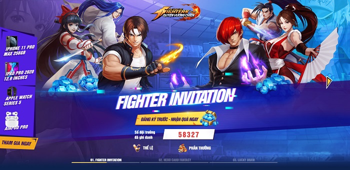 KOF AllStar VNG – Quyền Vương Chiến chính thức mở đăng ký trước 2 KOF AllStar VNG – Quyền Vương Chiến chính thức mở đăng ký trước 2