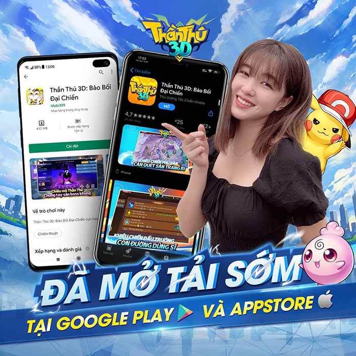 Thần Thú 3D Mobile ra mắt sớm hơn dự kiến để chiều lòng fan Pokemon 1 Thần Thú 3D Mobile ra mắt sớm hơn dự kiến để chiều lòng fan Pokemon 1