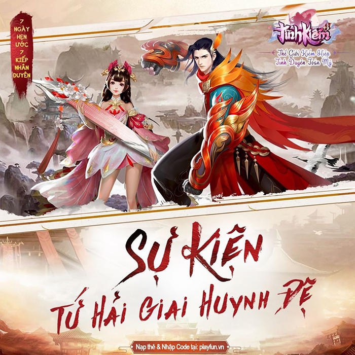 Tình Kiếm 3D tổ chức sự kiện Tứ Hải Giai Huynh Đệ ngay trên web Playfun 0 Tình Kiếm 3D tổ chức sự kiện Tứ Hải Giai Huynh Đệ ngay trên web Playfun 0
