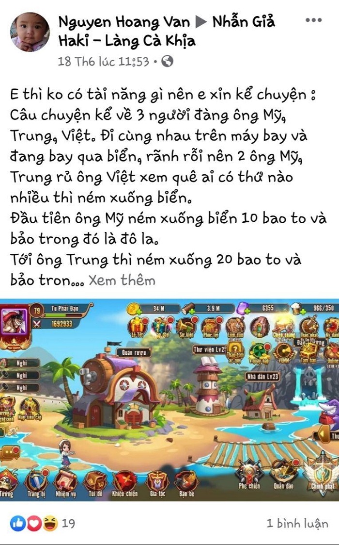 Cộng đồng Tứ Hoàng Làng Cát phấn khích với sự kiện cà khịa nhận quà giá trị 5 Cộng đồng Tứ Hoàng Làng Cát phấn khích với sự kiện cà khịa nhận quà giá trị 5
