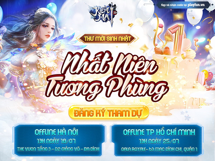 Kiếm Ma 3D lên kế hoạch tổ chức sinh nhật hoành tráng 1 Kiếm Ma 3D lên kế hoạch tổ chức sinh nhật hoành tráng 1