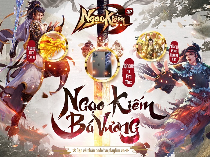 Ngạo Kiếm 3D đã tìm ra Ngạo Kiếm Bá Vương để trao Iphone 11 Pro Max 0 Ngạo Kiếm 3D đã tìm ra Ngạo Kiếm Bá Vương để trao Iphone 11 Pro Max 0