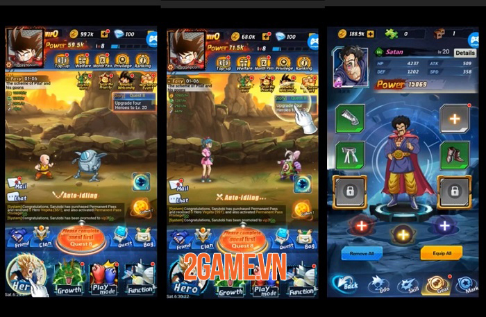 Dragon Ball Idle - Game nhàn rỗi với hệ thống nhân vật mô phỏng nguyên mẫu anime 1 Dragon Ball Idle - Game nhàn rỗi với hệ thống nhân vật mô phỏng nguyên mẫu anime 1