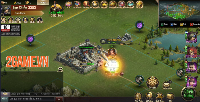 Trải nghiệm Tam Quốc Công Thành H5: Game điều binh khiển tướng siêu chất 1 Trải nghiệm Tam Quốc Công Thành H5: Game điều binh khiển tướng siêu chất 1