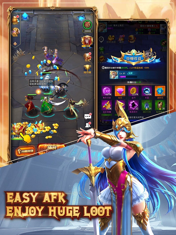 Idle Mythos - Game nhập vai nhàn rỗi phong cách huyền thoại có yếu tố chiến thuật 2 Idle Mythos - Game nhập vai nhàn rỗi phong cách huyền thoại có yếu tố chiến thuật 2