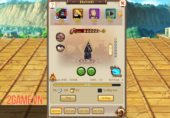 Tổ chức Akatsuki sẽ là tay chân đắc lực để bạn cày cuốc trong game Ninja Làng Lá 3 Tổ chức Akatsuki sẽ là tay chân đắc lực để bạn cày cuốc trong game Ninja Làng Lá 3