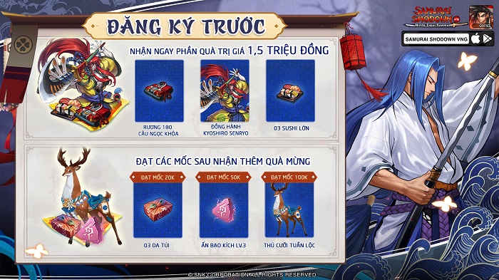 Samurai Shodown VNG chính thức mở trang đăng kí trước cho game thủ Việt 6 Samurai Shodown VNG chính thức mở trang đăng kí trước cho game thủ Việt 6