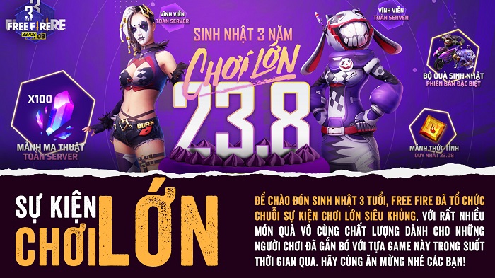 Những điểm sáng đáng tự hào của Free Fire sau 3 năm Những điểm sáng đáng tự hào của Free Fire sau 3 năm