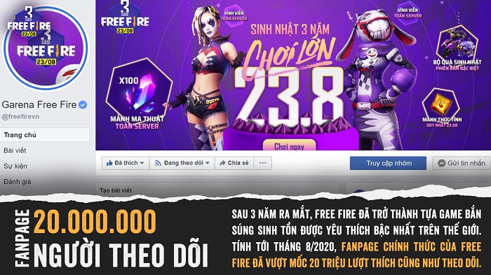 Những điểm sáng đáng tự hào của Free Fire sau 3 năm Những điểm sáng đáng tự hào của Free Fire sau 3 năm