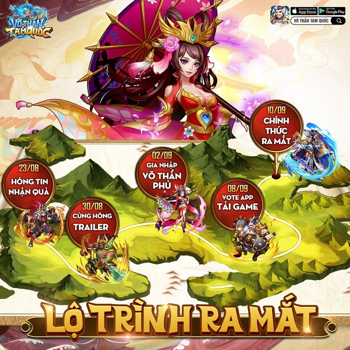 Game đấu tướng xếp lượt tự do Võ Thần Tam Quốc ấn định ra mắt chính thức 1 Game đấu tướng xếp lượt tự do Võ Thần Tam Quốc ấn định ra mắt chính thức 1