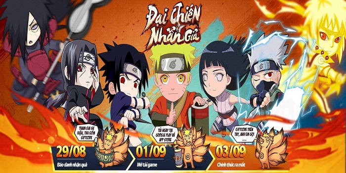Game mobile Naruto huyền thoại Đại Chiến Nhẫn Giả ấn định ra mắt 2 Game mobile Naruto huyền thoại Đại Chiến Nhẫn Giả ấn định ra mắt 2