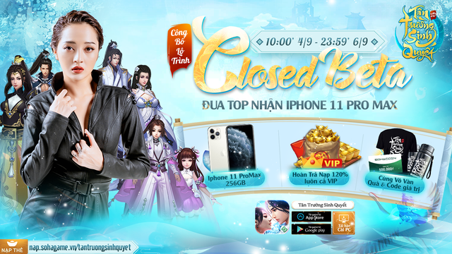Tân Trường Sinh Quyết trở thành game online đầu tiên hoàn trả 120% KNB kèm cấp VIP 1 Tân Trường Sinh Quyết trở thành game online đầu tiên hoàn trả 120% KNB kèm cấp VIP 1