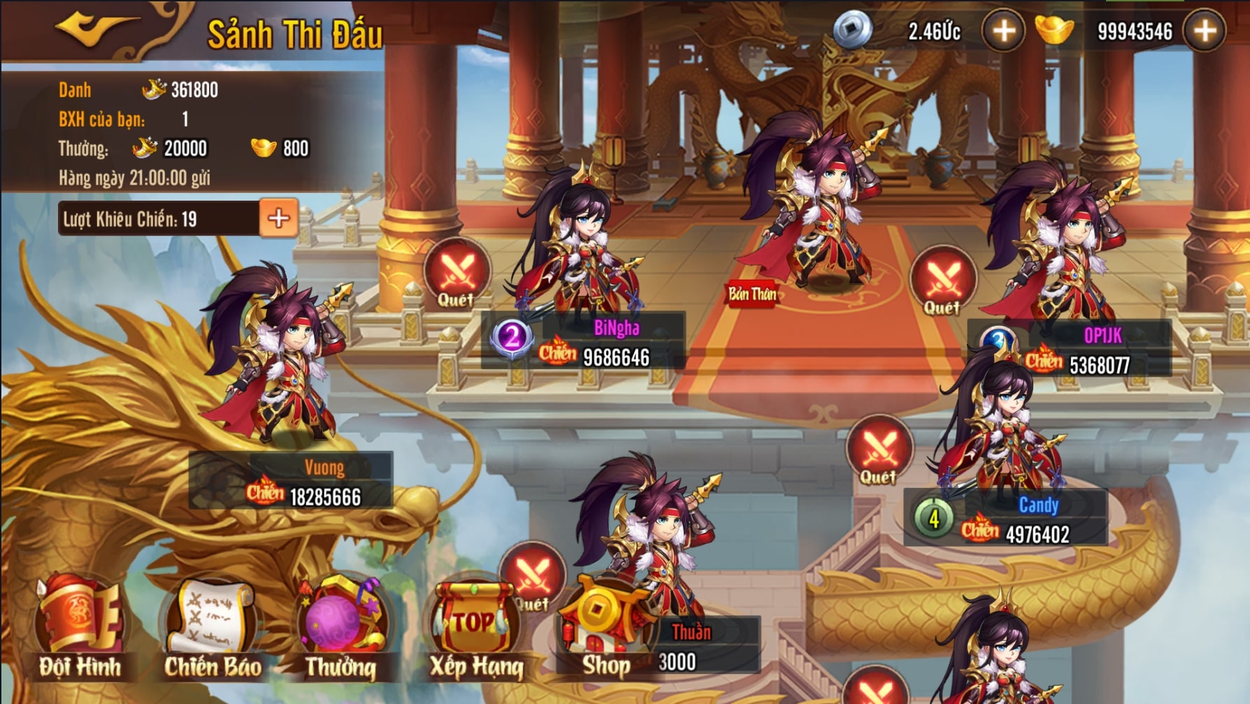 Game mobile Võ Thần Tam Quốc có lối chơi vô cùng Game mobile Võ Thần Tam Quốc có lối chơi vô cùng
