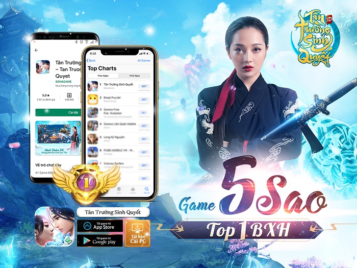 Tân Trường Sinh Quyết đạt điểm vote 5 sao tuyệt đối từ cộng đồng game thủ 2 Tân Trường Sinh Quyết đạt điểm vote 5 sao tuyệt đối từ cộng đồng game thủ 2