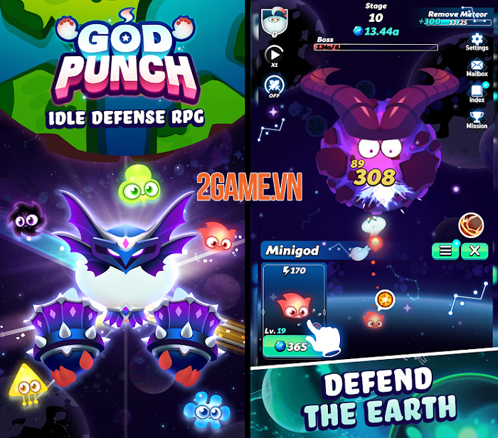 Hóa thân thành vệ thần bảo hộ Trái Đất trong God Punch: Idle Defense 0 Hóa thân thành vệ thần bảo hộ Trái Đất trong God Punch: Idle Defense 0