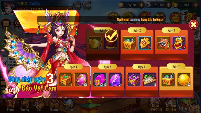 Võ Thần Tam Quốc 'cưa đổ' game thủ trong ngày đầu ra mắt 4 Võ Thần Tam Quốc 'cưa đổ' game thủ trong ngày đầu ra mắt 4
