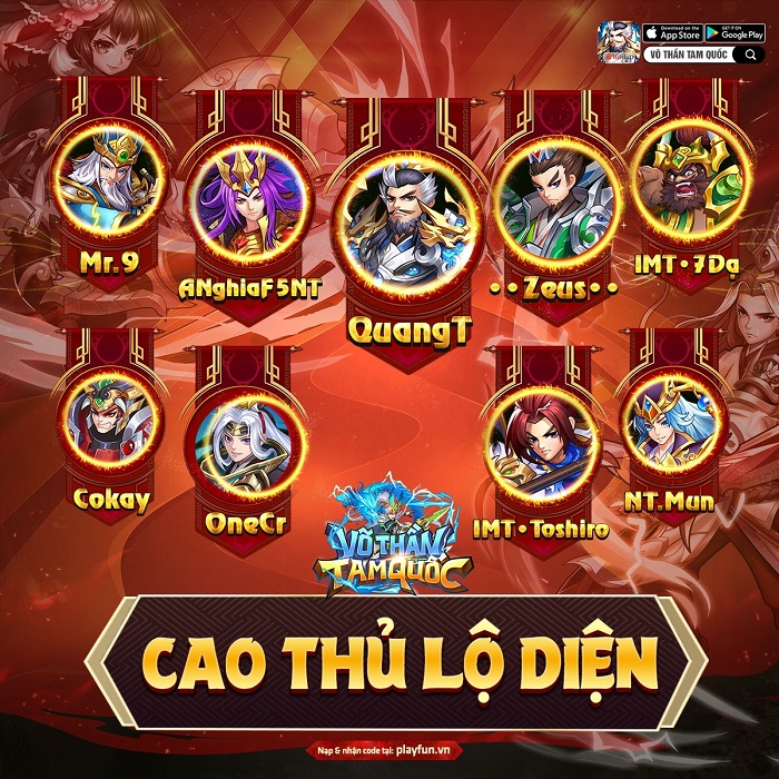 Loạt cao thủ Võ Thần Tam Quốc toàn những cái tên ai cũng biết là ai 1 Loạt cao thủ Võ Thần Tam Quốc toàn những cái tên ai cũng biết là ai 1