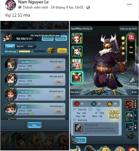 Game thủ đại gia Luận Kiếm Mobile và sở thích săn “chim” Dương Quá 3 Game thủ đại gia Luận Kiếm Mobile và sở thích săn “chim” Dương Quá 3