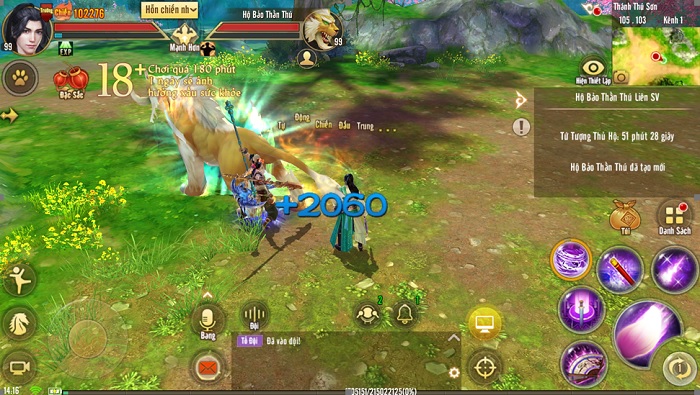 Tân Thiên Long Mobile luyện khả năng hỗn chiến nhóm với Hộ Bảo Thần Thú Liên Server 1 Tân Thiên Long Mobile luyện khả năng hỗn chiến nhóm với Hộ Bảo Thần Thú Liên Server 1