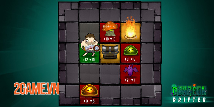 Dungeon Drifter - Game roguelike có thiết kế map lưới ô vuông 5x5 0 Dungeon Drifter - Game roguelike có thiết kế map lưới ô vuông 5x5 0