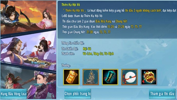 VLTK Mobile Thiên Hạ Hội Võ: Cao thủ tranh tài, xưng bá thiên hạ 0 VLTK Mobile Thiên Hạ Hội Võ: Cao thủ tranh tài, xưng bá thiên hạ 0
