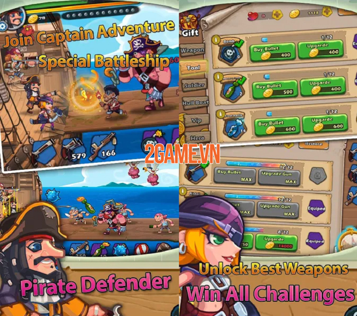 Pirate Defender - Đại hải chiến và trở thành hải tặc lừng danh thiên hạ 1 Pirate Defender - Đại hải chiến và trở thành hải tặc lừng danh thiên hạ 1