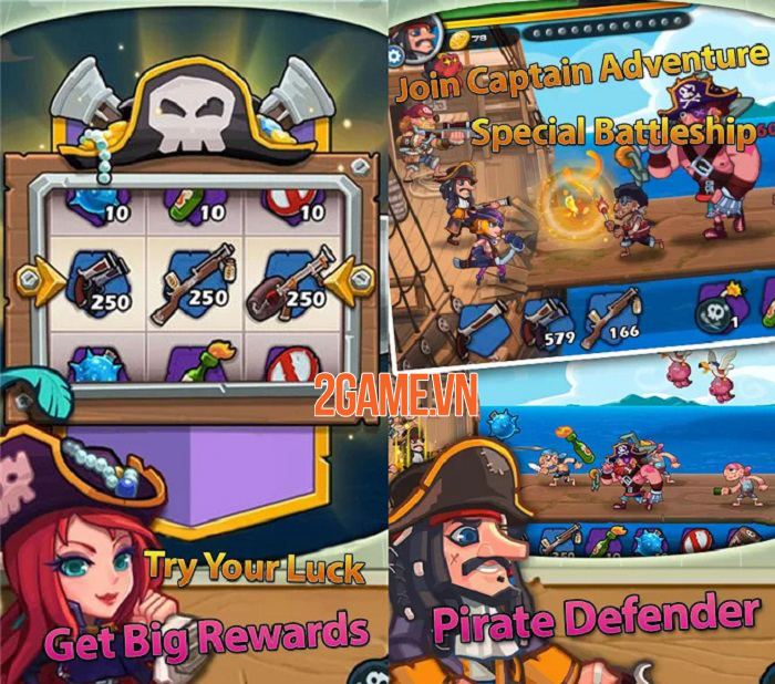Pirate Defender - Đại hải chiến và trở thành hải tặc lừng danh thiên hạ 3 Pirate Defender - Đại hải chiến và trở thành hải tặc lừng danh thiên hạ 3