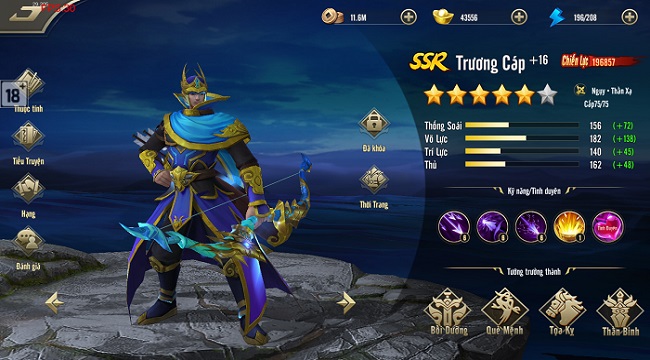 Tuyệt Đỉnh Tam Quốc bổ sung thần tướng SSR cực mạnh Trương Cáp Tuyệt Đỉnh Tam Quốc bổ sung thần tướng SSR cực mạnh Trương Cáp