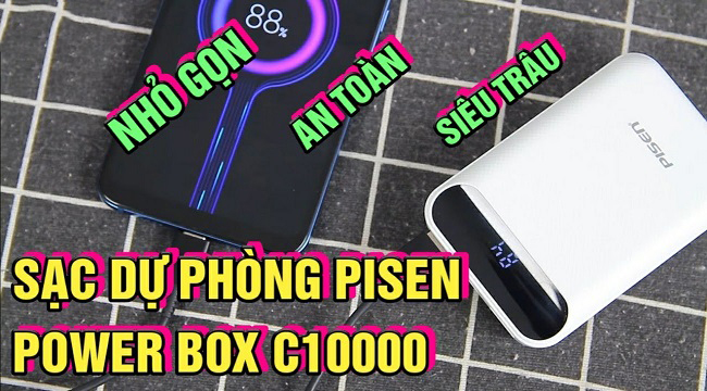Sạc dự phòng PISEN Power Box C10000 nhỏ gọn, bền bỉ vô đối với mức giá ưu đãi Sạc dự phòng PISEN Power Box C10000 nhỏ gọn, bền bỉ vô đối với mức giá ưu đãi