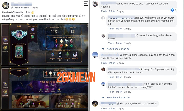 Các cao thủ Huyền Thoại Runeterra VN nhiệt tình truyền thụ kinh nghiệm cho newbie 3 Các cao thủ Huyền Thoại Runeterra VN nhiệt tình truyền thụ kinh nghiệm cho newbie 3