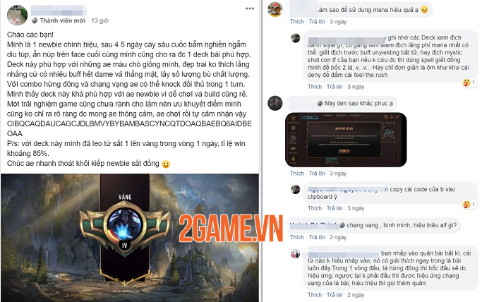 Các cao thủ Huyền Thoại Runeterra VN nhiệt tình truyền thụ kinh nghiệm cho newbie 5 Các cao thủ Huyền Thoại Runeterra VN nhiệt tình truyền thụ kinh nghiệm cho newbie 5